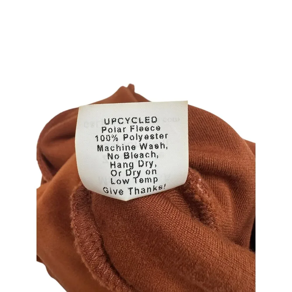 G&L POSITIVE GOODS *NEW* Brown Teddy Bear Upcycled Velvet Hat One Size Kids